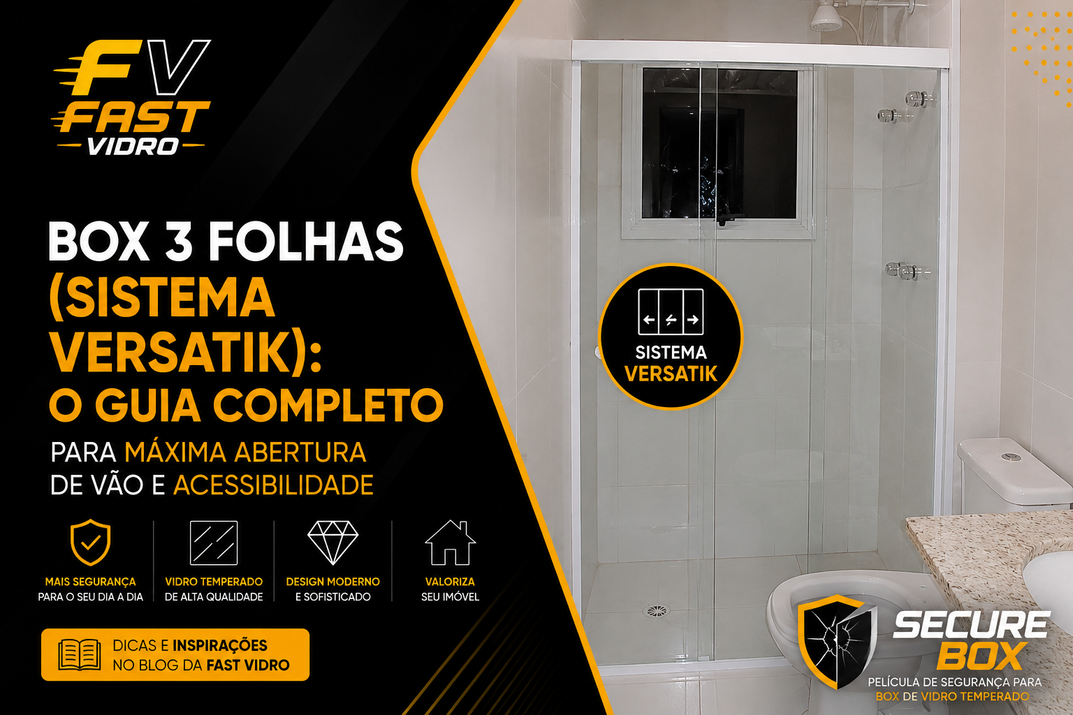 Box 3 Folhas (Sistema Versatik): O Guia Completo para Máxima Abertura de Vão e Acessibilidade