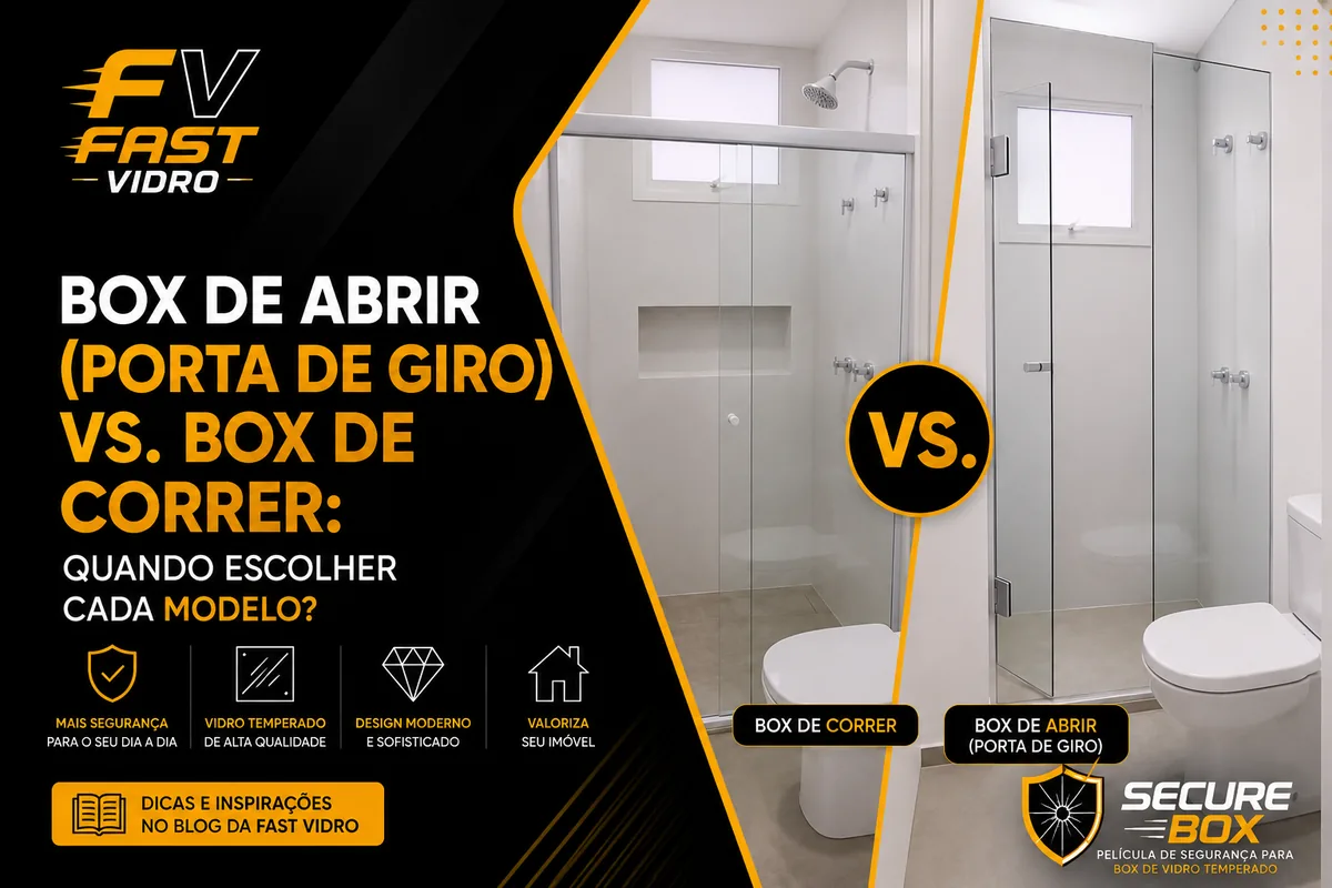 Box de Abrir (Porta de Giro) vs. Box de Correr: Quando Escolher Cada Modelo?