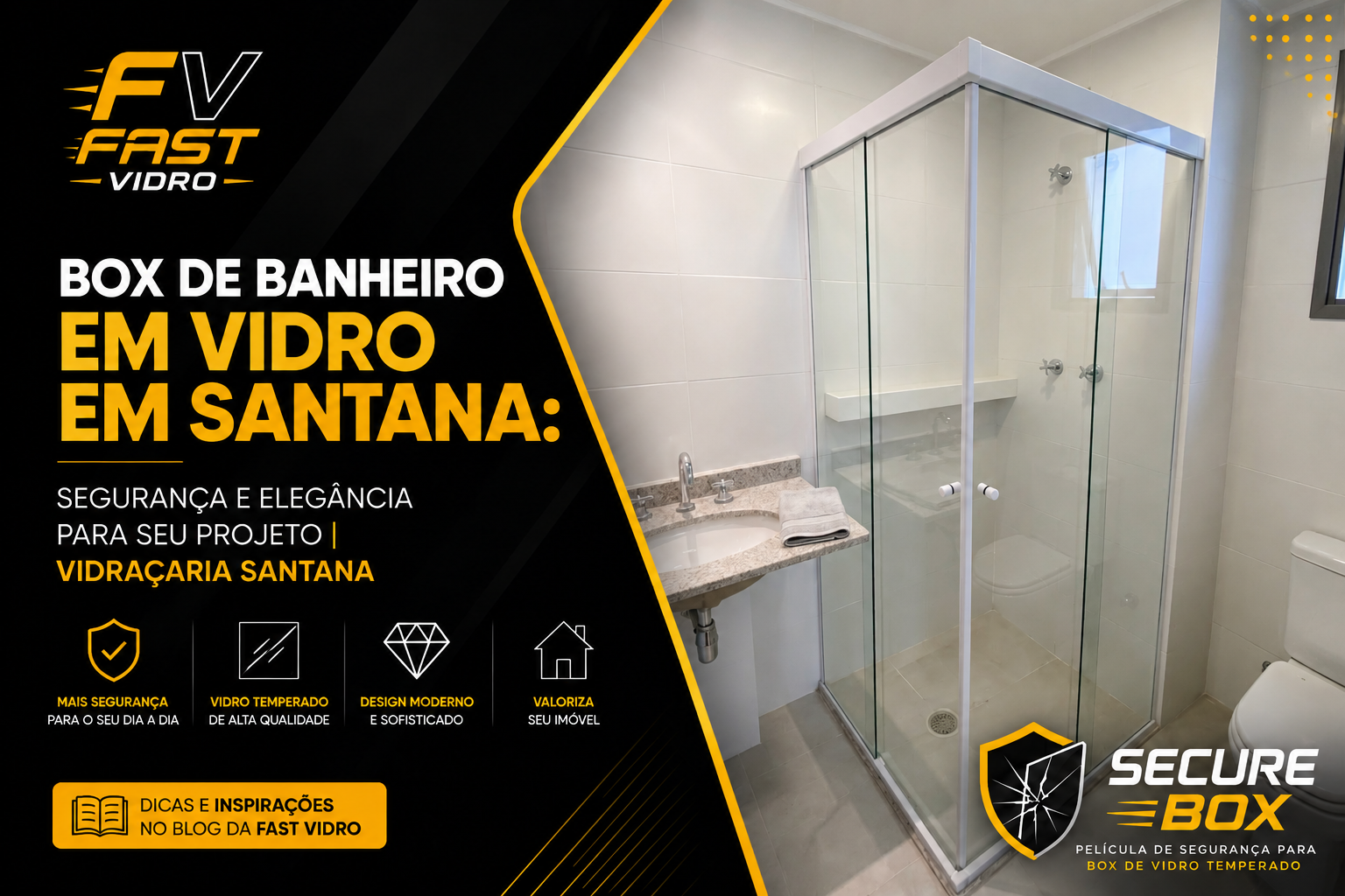 Box de Banheiro em Vidro em Santana: Segurança e Elegância para Seu Projeto | Vidraçaria Santana