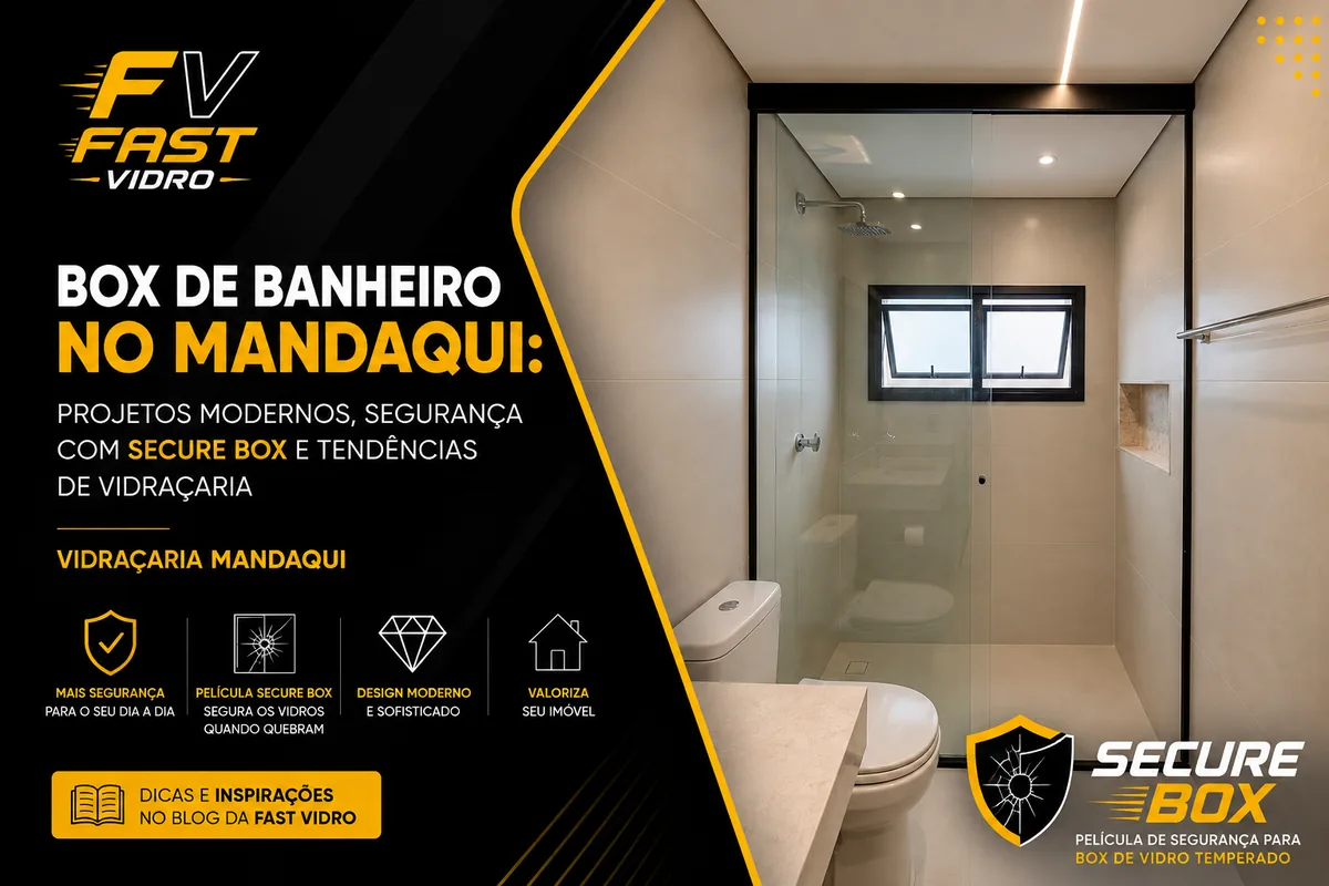 Guia do Box de Banheiro no Mandaqui: Projetos Modernos, Segurança com SECURE BOX e Tendências de Vidraçaria