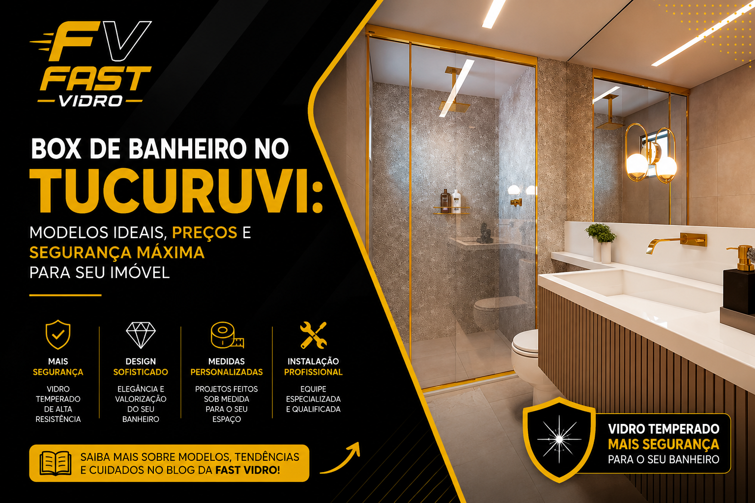 Box de Banheiro no Tucuruvi: Modelos Ideais, Preços e Segurança Máxima para Seu Imóvel