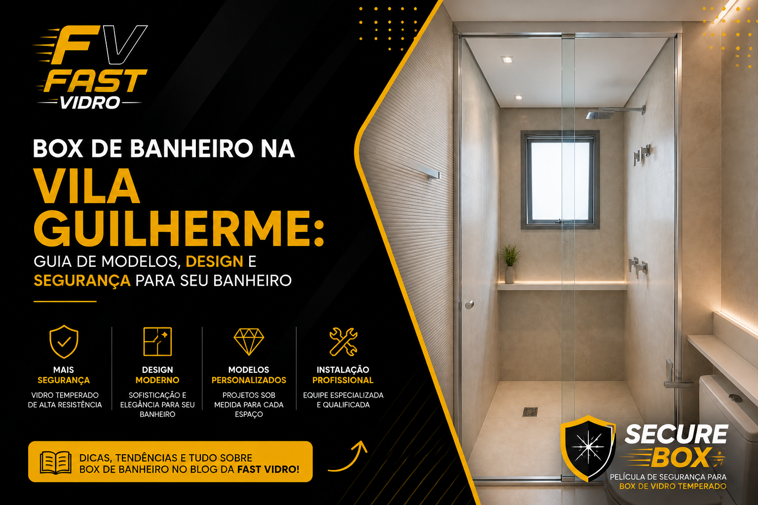 Box de Banheiro na Vila Guilherme: Guia de Modelos, Design e Segurança para Seu Banheiro