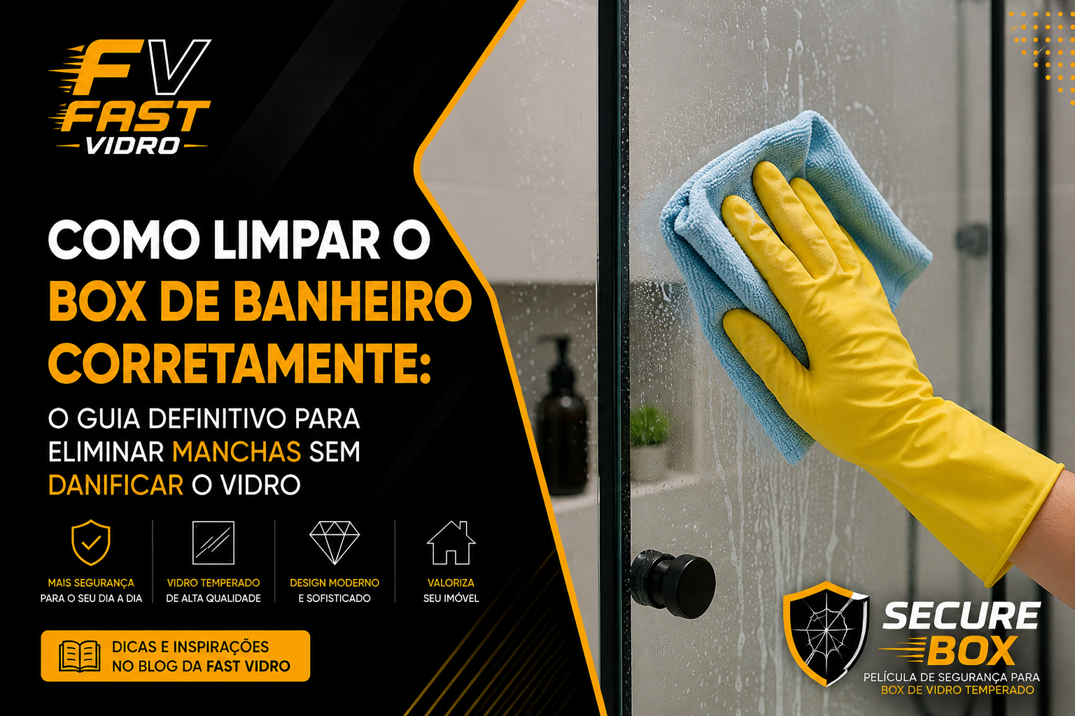 Como Limpar o Box de Banheiro Corretamente: O Guia Definitivo para Eliminar Manchas sem Danificar o Vidro