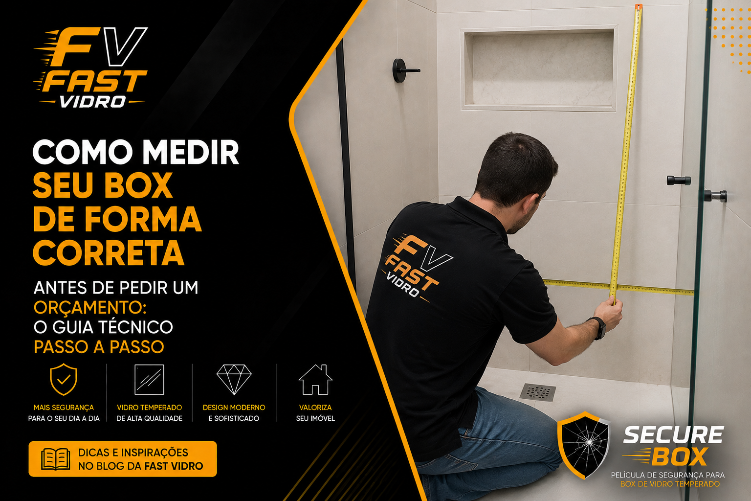 Como Medir Seu Box de Forma Correta antes de Pedir um Orçamento: O Guia Técnico Passo a Passo
