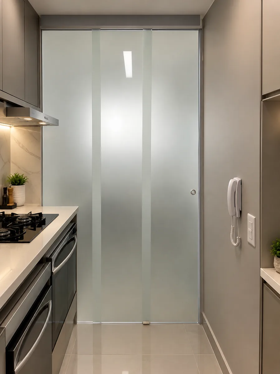 Box 3 Folhas Incolor instalado em Mooca — projeto Fast Vidro 2