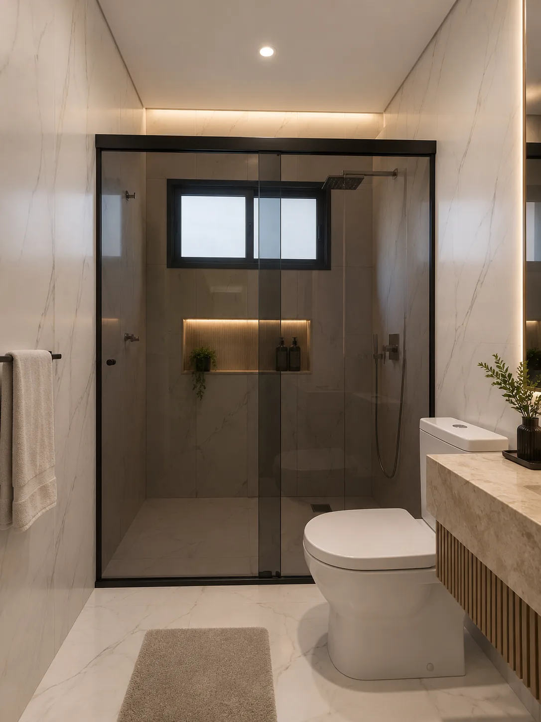 Box Articulado Fumê instalado em Mooca — projeto Fast Vidro 2