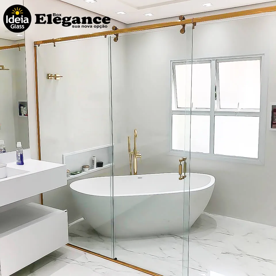 Box Elegance Incolor instalado em Mooca — projeto Fast Vidro 2