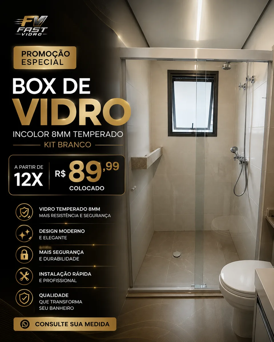 Banner promocional Fast Vidro